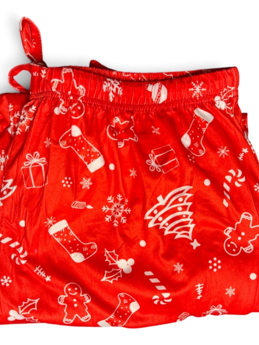 Ekouaer Christmas Pajama Pants Womens L Red Gingerbread Holiday Lounge - Picture 5 of 10